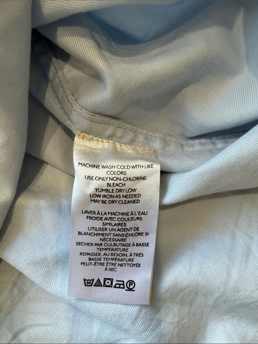 NWOT Free People Freddie oversized Light Blue Button-down cotton shirt size XS - Picture 9 of 12